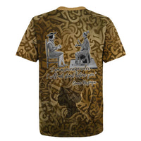 Queen Nzinga Rugby Jersey Cowrie Crown Silhouette Royal Power - Wonder Print Shop