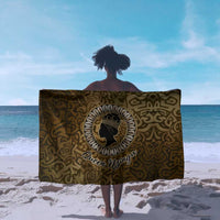 Queen Nzinga Sarong Cowrie Crown Silhouette Royal Power - Wonder Print Shop