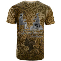 Queen Nzinga T shirt Cowrie Crown Silhouette Royal Power - Wonder Print Shop