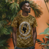 Queen Nzinga T shirt Cowrie Crown Silhouette Royal Power - Wonder Print Shop