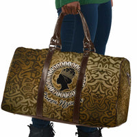 Queen Nzinga Travel Bag Cowrie Crown Silhouette Royal Power - Wonder Print Shop