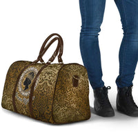 Queen Nzinga Travel Bag Cowrie Crown Silhouette Royal Power - Wonder Print Shop