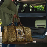 Queen Nzinga Travel Bag Cowrie Crown Silhouette Royal Power - Wonder Print Shop