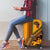 Tribal Africa Heritage with South Africa Flag Luggage Cover Wildlife Silhouettes in Earthy Yellow and Brown