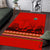 South Africa Wildlife Area Rug Tribal Pattern with National Flag and Safari Silhouettes
