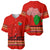 South Africa Wildlife Baseball Jersey Tribal Pattern with National Flag and Safari Silhouettes