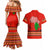 South Africa Wildlife Couples Matching Mermaid Dress and Hawaiian Shirt Tribal Pattern with National Flag and Safari Silhouettes