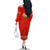 South Africa Wildlife Family Matching Off The Shoulder Long Sleeve Dress and Hawaiian Shirt Tribal Pattern with National Flag and Safari Silhouettes