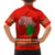 South Africa Wildlife Family Matching Off Shoulder Maxi Dress and Hawaiian Shirt Tribal Pattern with National Flag and Safari Silhouettes