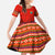 South Africa Wildlife Family Matching Off Shoulder Maxi Dress and Hawaiian Shirt Tribal Pattern with National Flag and Safari Silhouettes