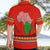 South Africa Wildlife Hawaiian Shirt Tribal Pattern with National Flag and Safari Silhouettes