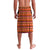 South Africa Wildlife Lavalava Tribal Pattern with National Flag and Safari Silhouettes
