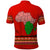 South Africa Wildlife Polo Shirt Tribal Pattern with National Flag and Safari Silhouettes