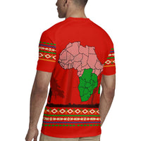 South Africa Wildlife Rugby Jersey Tribal Pattern with National Flag and Safari Silhouettes