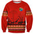 South Africa Wildlife Sweatshirt Tribal Pattern with National Flag and Safari Silhouettes