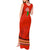South Africa Wildlife Tank Maxi Dress Tribal Pattern with National Flag and Safari Silhouettes