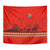 South Africa Wildlife Tapestry Tribal Pattern with National Flag and Safari Silhouettes