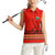 South Africa Wildlife Women Sleeveless Polo Shirt Tribal Pattern with National Flag and Safari Silhouettes