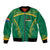 South Africa Springboks Bomber Jacket with Tribal Antelope Design and Floral Accents
