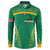 South Africa Springboks Button Sweatshirt with Tribal Antelope Design and Floral Accents