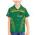 South Africa Springboks Family Matching Mermaid Dress and Hawaiian Shirt with Tribal Antelope Design and Floral Accents