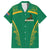 South Africa Springboks Family Matching Summer Maxi Dress and Hawaiian Shirt with Tribal Antelope Design and Floral Accents