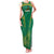 South Africa Springboks Family Matching Tank Maxi Dress and Hawaiian Shirt with Tribal Antelope Design and Floral Accents