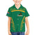 South Africa Springboks Family Matching Tank Maxi Dress and Hawaiian Shirt with Tribal Antelope Design and Floral Accents