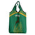 South Africa Springboks Grocery Bag with Tribal Antelope Design and Floral Accents