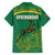 South Africa Springboks Hawaiian Shirt with Tribal Antelope Design and Floral Accents