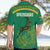 South Africa Springboks Hawaiian Shirt with Tribal Antelope Design and Floral Accents