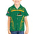 South Africa Springboks Hawaiian Shirt with Tribal Antelope Design and Floral Accents
