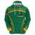 South Africa Springboks Hoodie with Tribal Antelope Design and Floral Accents