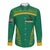 South Africa Springboks Long Sleeve Button Shirt with Tribal Antelope Design and Floral Accents
