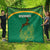 South Africa Springboks Quilt with Tribal Antelope Design and Floral Accents