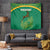 South Africa Springboks Tapestry with Tribal Antelope Design and Floral Accents