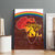 African Sunset Heritage Canvas Wall Art Tribal Pattern with Continent Silhouette, Rainbow Arc & Safari Scene