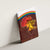 African Sunset Heritage Canvas Wall Art Tribal Pattern with Continent Silhouette, Rainbow Arc & Safari Scene