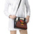 African Sunset Heritage Shoulder Handbag Tribal Pattern with Continent Silhouette, Rainbow Arc & Safari Scene
