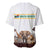 South Africa Wildlife Pride Baseball Jersey Big Five with National Flag and Protea Floral Accent