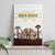 South Africa Wildlife Pride Canvas Wall Art Big Five with National Flag and Protea Floral Accent