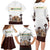 South Africa Wildlife Pride Family Matching Long Sleeve Bodycon Dress and Hawaiian Shirt Big Five with National Flag and Protea Floral Accent