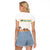 South Africa Wildlife Pride Raglan Cropped T Shirt Big Five with National Flag and Protea Floral Accent