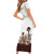South Africa Wildlife Pride Short Sleeve Bodycon Dress Big Five with National Flag and Protea Floral Accent