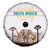 South Africa Wildlife Pride Spare Tire Cover Big Five with National Flag and Protea Floral Accent