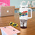 South Africa Wildlife Pride Tumbler With Handle Big Five with National Flag and Protea Floral Accent