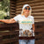 South Africa Wildlife Pride Women Polo Shirt Big Five with National Flag and Protea Floral Accent