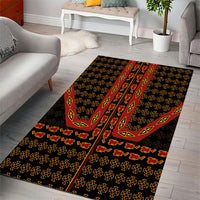 Cameroon Toghu Heritage Area Rug Traditional Bamenda Pattern In African
