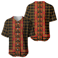 Cameroon Toghu Heritage Baseball Jersey Traditional Bamenda Pattern In African