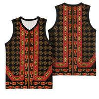 Cameroon Toghu Heritage Basketball Jersey Traditional Bamenda Pattern In African